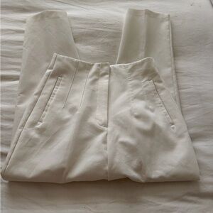 Zara Women's Elegant White Trousers
